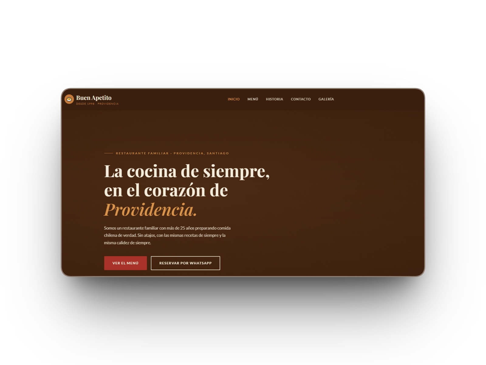 Plantilla Restaurante Buen Apetito